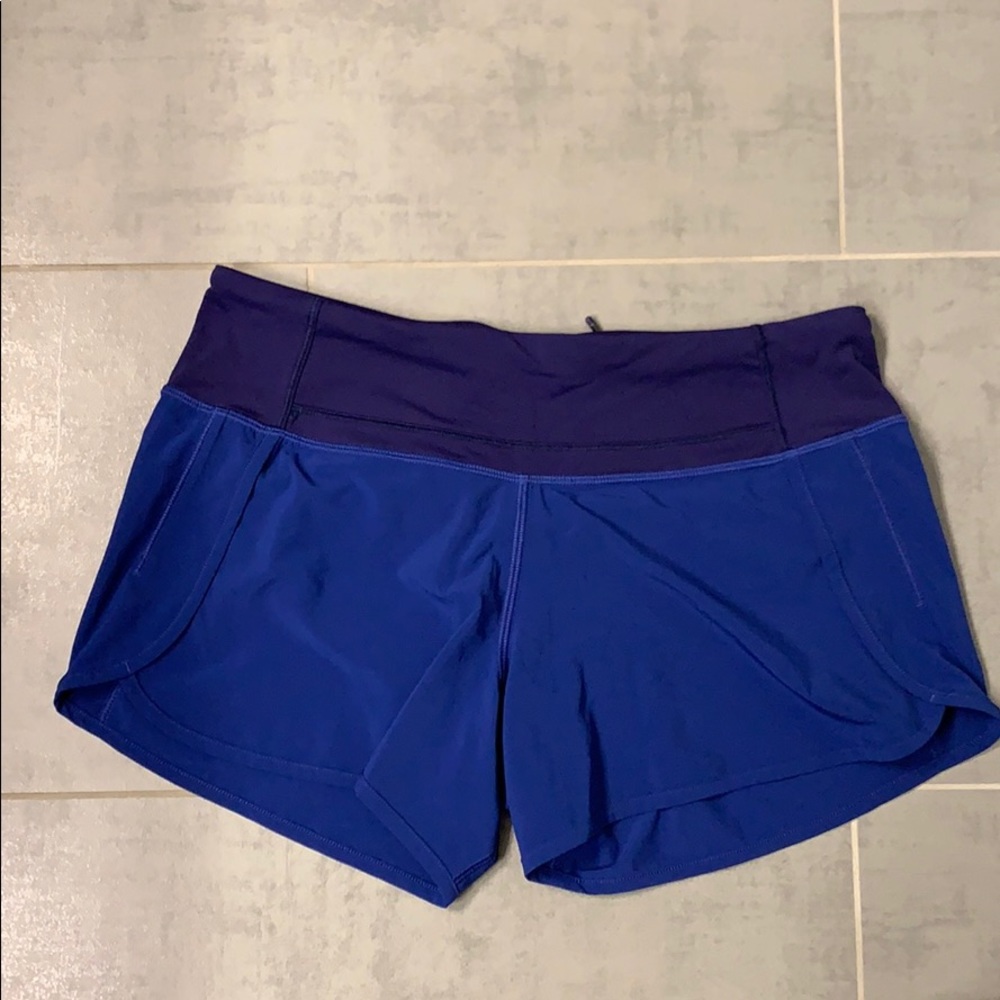 Blue lululemon shorts size 6!